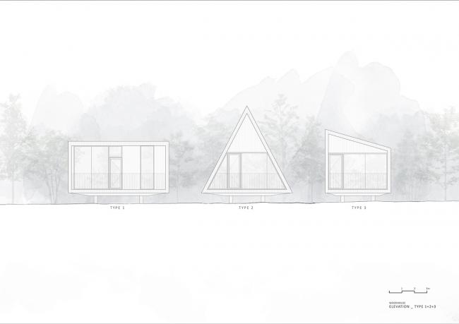 BIM建筑|板屋酒店 l 休耕建筑