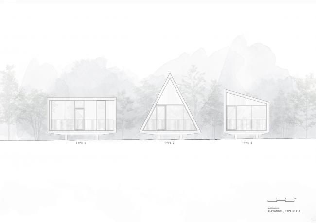 BIM建筑|板屋酒店 l 休耕建筑