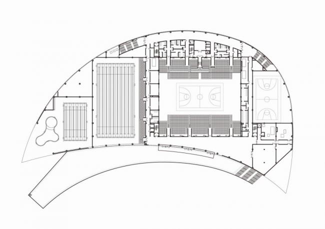 BIM建筑|天高海阔，如同年夜海上翻腾的白色巨浪：如东体育中间 / 同济年夜学建筑设计研讨院