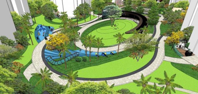 Sketchup住宅模型|超高层住宅，小区，居住建筑，景观，现代风格