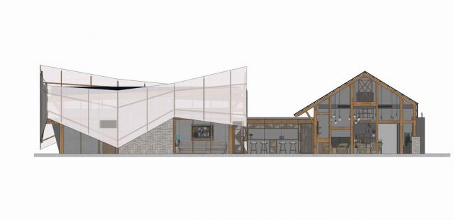 BIM建筑|麓湖水城上的风帆： 旅客中间 / HC+2 Studio