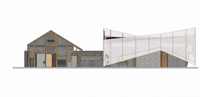 BIM建筑|麓湖水城上的风帆： 旅客中间 / HC+2 Studio