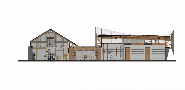 BIM建筑|麓湖水城上的风帆： 旅客中间 / HC+2 Studio