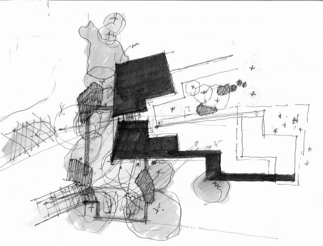 BIM建筑|粗野主义，禅宗花圃——戈壁中的精巧室第