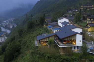 BIM建筑|邻接峡谷，融进聚落：黑竹沟禅驿精品酒店招待中间 / 研筑舍建筑设计-BIM建筑网