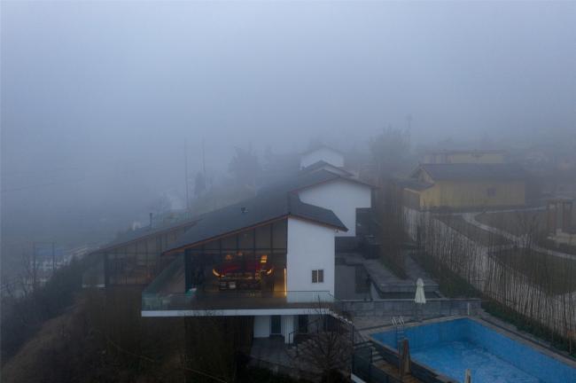 BIM建筑|邻接峡谷，融进聚落：黑竹沟禅驿精品酒店招待中间 / 研筑舍建筑设计