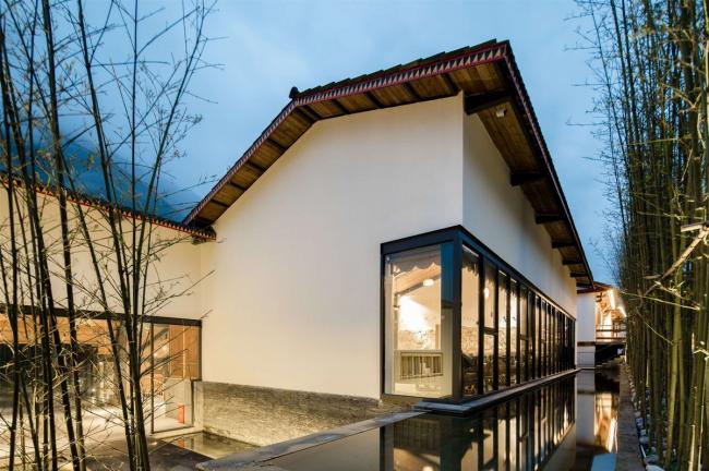 BIM建筑|邻接峡谷，融进聚落：黑竹沟禅驿精品酒店招待中间 / 研筑舍建筑设计