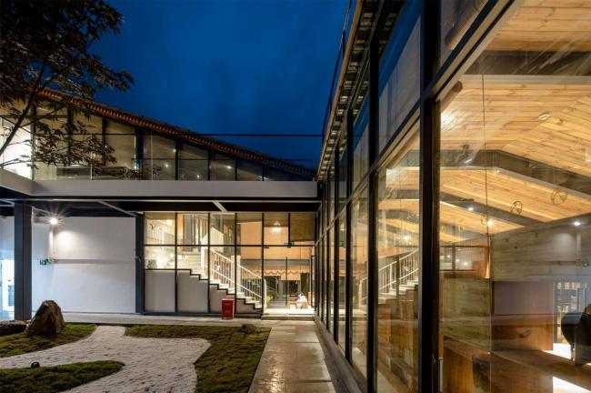 BIM建筑|邻接峡谷，融进聚落：黑竹沟禅驿精品酒店招待中间 / 研筑舍建筑设计