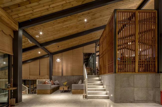 BIM建筑|邻接峡谷，融进聚落：黑竹沟禅驿精品酒店招待中间 / 研筑舍建筑设计