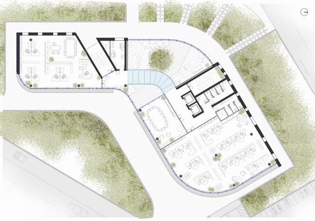 BIM建筑|蓝白日幕下的宏大雕塑：意年夜利Forti Holding Spa 总部与办公楼 / ATIproject
