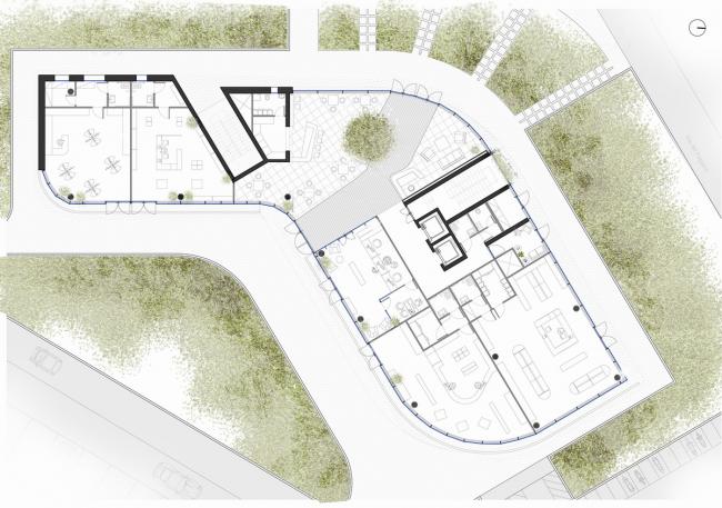 BIM建筑|蓝白日幕下的宏大雕塑：意年夜利Forti Holding Spa 总部与办公楼 / ATIproject
