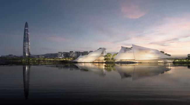 BIM建筑|“一叶轻船”—— MAD博得义乌年夜剧院设计权