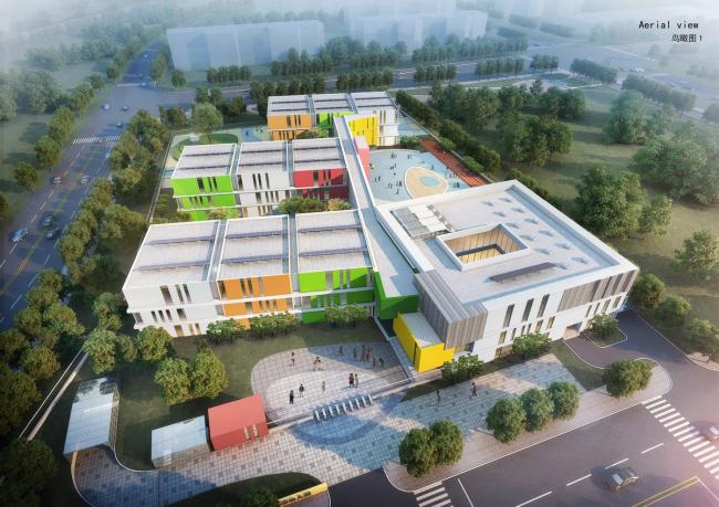 BIM建筑|姑苏太湖新城吴郡幼儿园，江苏姑苏 / 启发设计团体股份有限公司