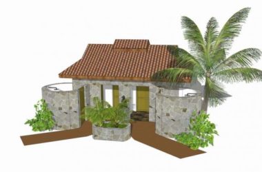 Sketchup小品模型|公共厕所，公园卫生间-BIM建筑网