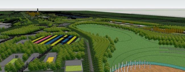 Sketchup景观模型|庭院花园，现代风格，公园景观