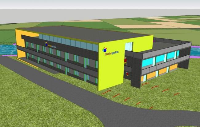 Sketchup商业模型|游客服务中心，游乐场，商业中心，现代风格