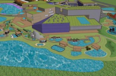 Sketchup商业模型|游客服务中心，游乐场，商业中心，现代风格-BIM建筑网