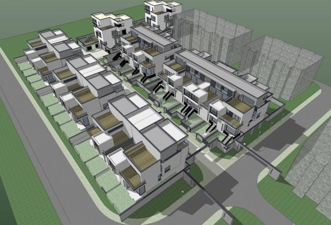 Sketchup别墅模型|别墅，现代风格，花园洋房