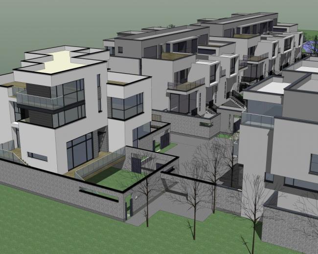 Sketchup别墅模型|别墅，现代风格，花园洋房