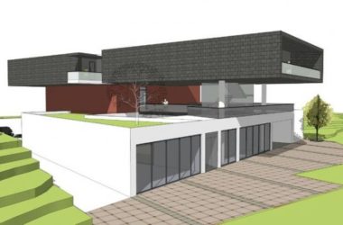 Sketchup商业模型|山地会所，别墅，商业建筑，现代风格-BIM建筑网