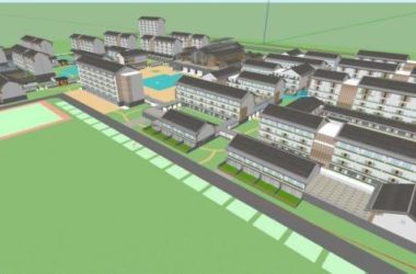 Sketchup医院模型|养老中心，现代风格-BIM建筑网