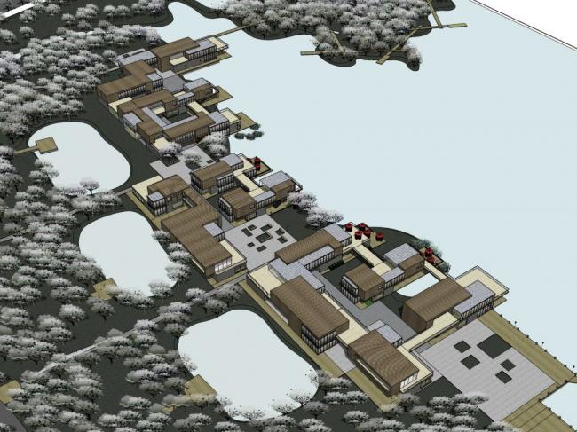 Sketchup商业模型|酒吧街，现代风格，商业建筑