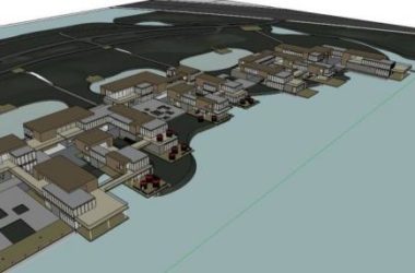 Sketchup商业模型|酒吧街，现代风格，商业建筑-BIM建筑网