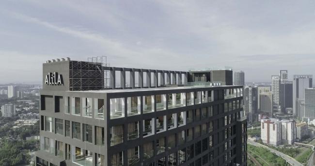 BIM建筑|吉隆坡阿丽拉孟沙酒店，内嵌的天井 / 如恩设计研讨室