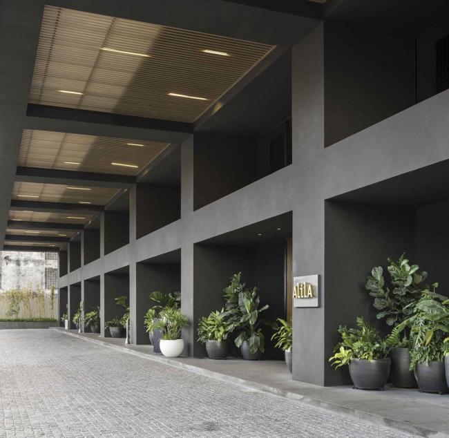 BIM建筑|吉隆坡阿丽拉孟沙酒店，内嵌的天井 / 如恩设计研讨室