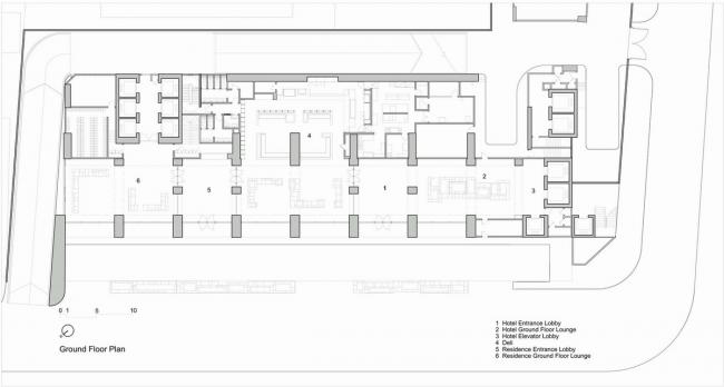 BIM建筑|吉隆坡阿丽拉孟沙酒店，内嵌的天井 / 如恩设计研讨室