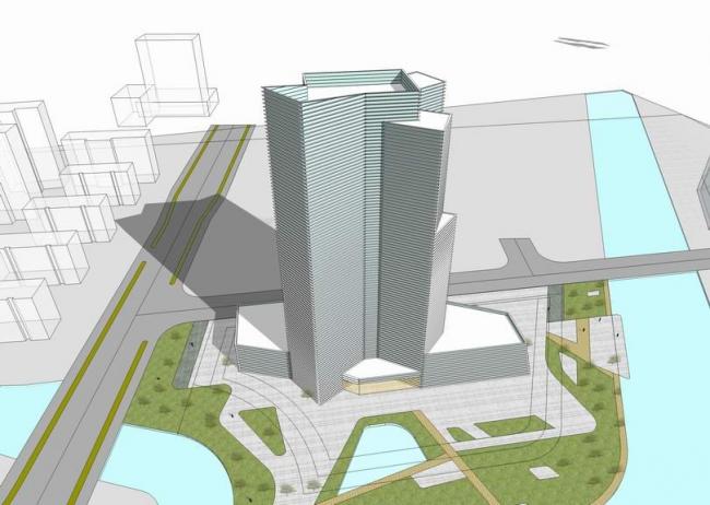 Sketchup办公模型|高层办公楼，现代风格