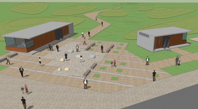 Sketchup文化模型|戈壁玛瑙，公园广场，构筑物