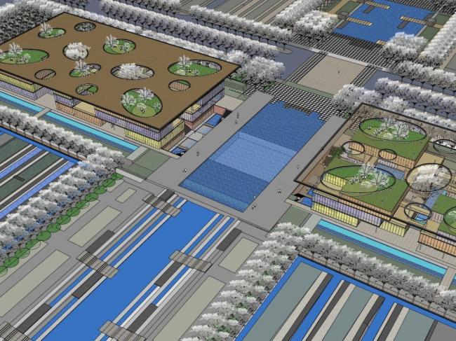 Sketchup商业模型|多层商业建筑，现代风格