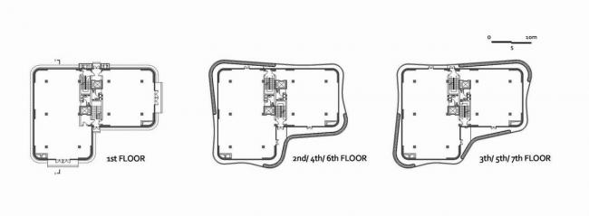 BIM建筑|宛若柔柔翻腾的海浪：天筠产业办公组团 / 第一实践建筑设计