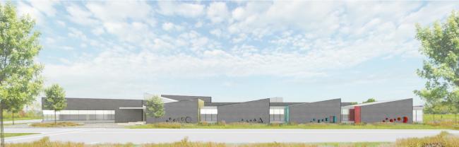 BIM建筑|开放互动，融进几何元素：罗克福德公立小学 / CannonDesign