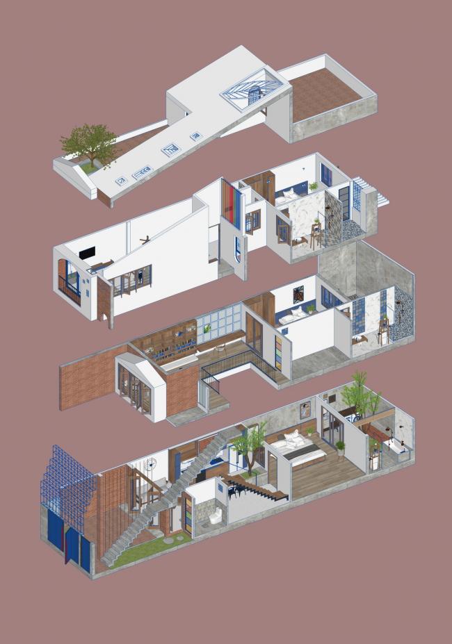 BIM建筑|空间嵌套，会呼吸的热带室第 / IZ Architects