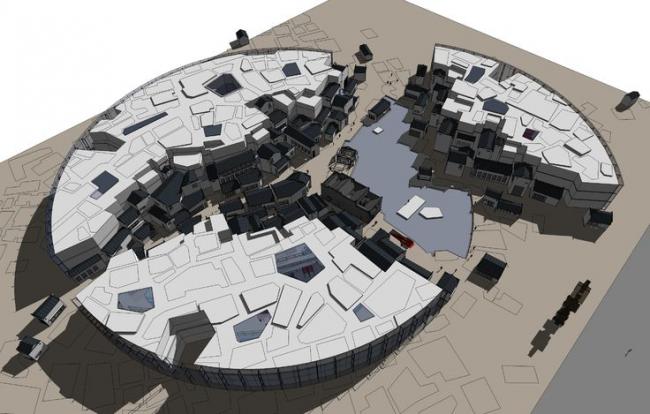 Sketchup商业模型|商业建筑，新中式风格