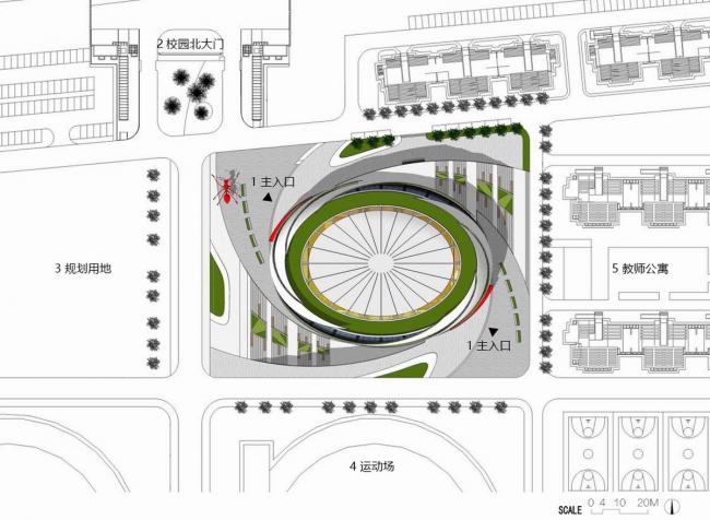 BIM建筑|北京建筑年夜学年夜兴校区体育馆 / 北京建工建筑设计研讨院