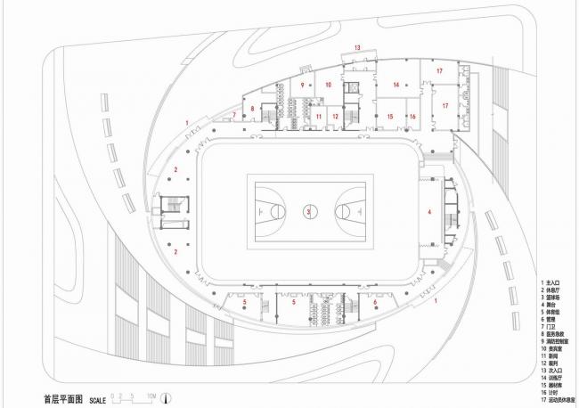 BIM建筑|北京建筑年夜学年夜兴校区体育馆 / 北京建工建筑设计研讨院