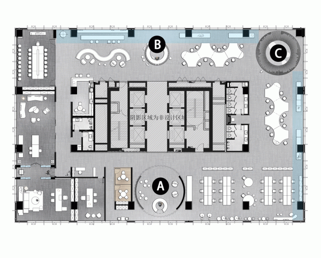BIM建筑|保利 · 将来年夜都汇办公样板间 / CUN寸DESIGN