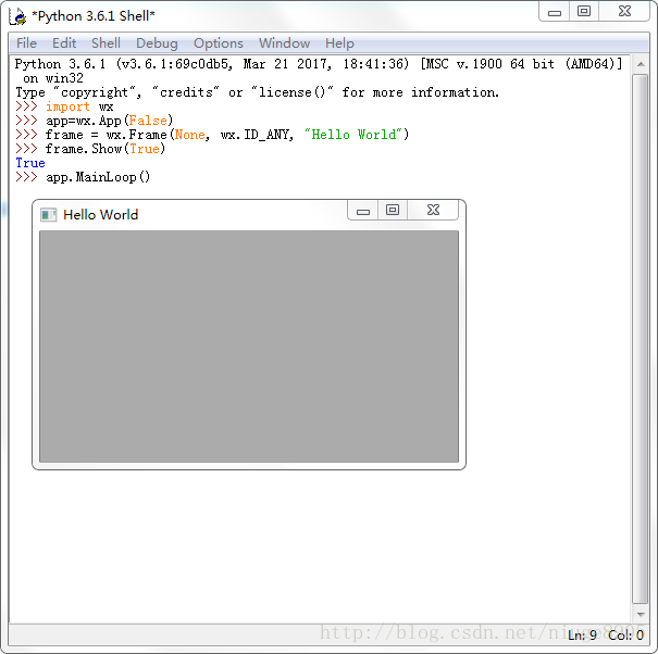 Python的wxPython的安装及使用