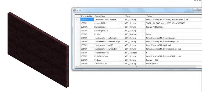 Revit二次开发——读取构件的材料外观信息