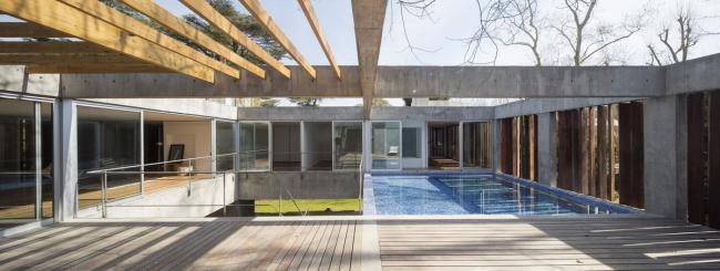 BIM建筑|与年夜树枝桠握手，混凝土打造的朴实之家 / Estudio Botteri-Connell