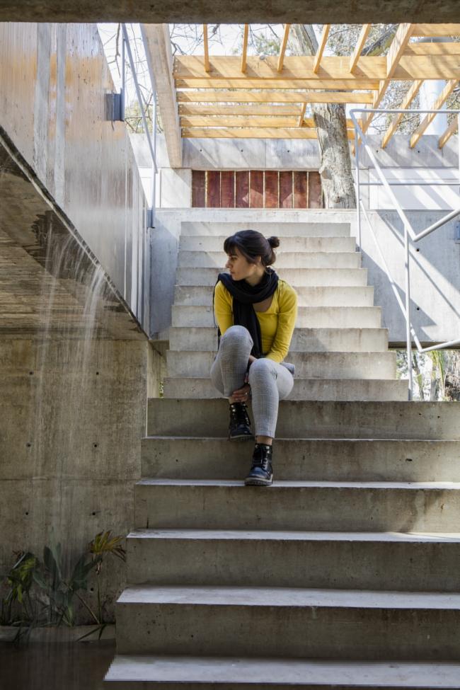 BIM建筑|与年夜树枝桠握手，混凝土打造的朴实之家 / Estudio Botteri-Connell