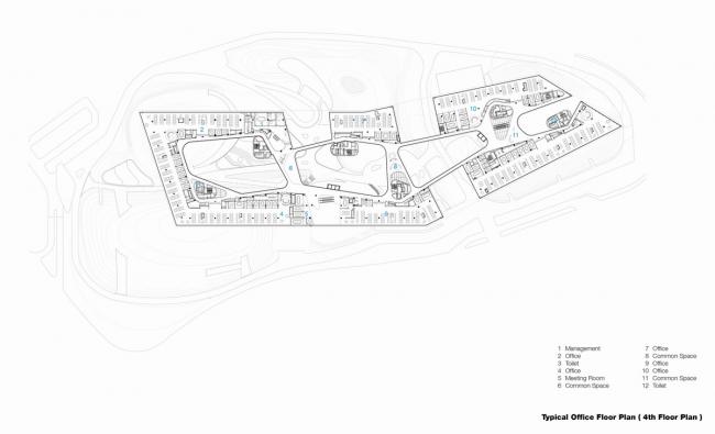 BIM建筑|轻轻“躺”在山丘上的玻璃盒子：加兰蒂银行科技园区 / ERA Architects