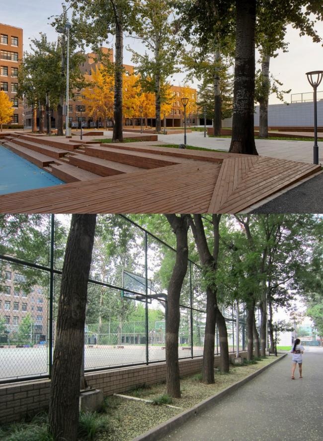 BIM建筑|重讲校园故事——北年夜附中本校及向阳将来黉舍两校园景不雅改革 / Crossboundaries