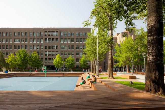 BIM建筑|重讲校园故事——北年夜附中本校及向阳将来黉舍两校园景不雅改革 / Crossboundaries