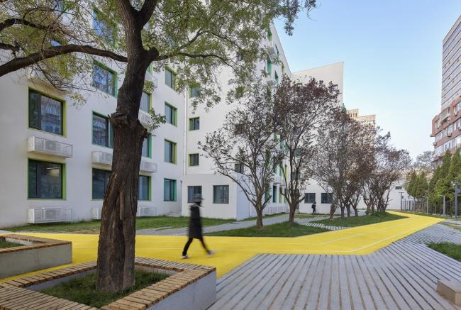 BIM建筑|重讲校园故事——北年夜附中本校及向阳将来黉舍两校园景不雅改革 / Crossboundaries