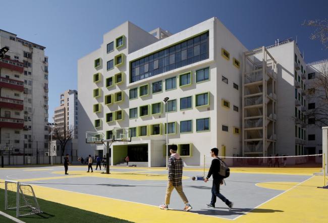 BIM建筑|重讲校园故事——北年夜附中本校及向阳将来黉舍两校园景不雅改革 / Crossboundaries