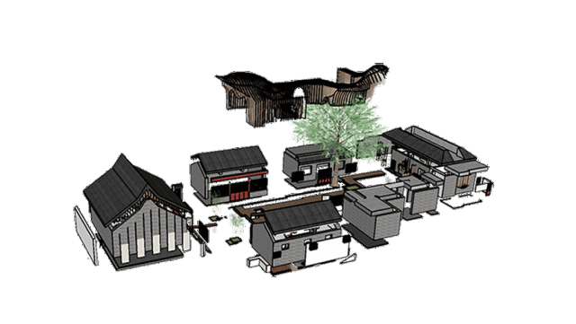 BIM建筑|传统中国元素的现代碰撞与感知：北京雀巢感 CAFÉ / RSAA/庄子玉工作室